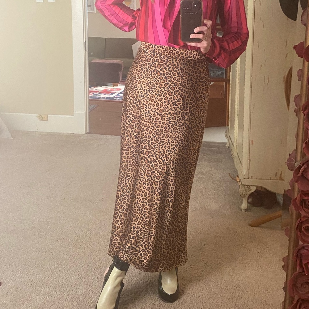 Cheetah print skirt